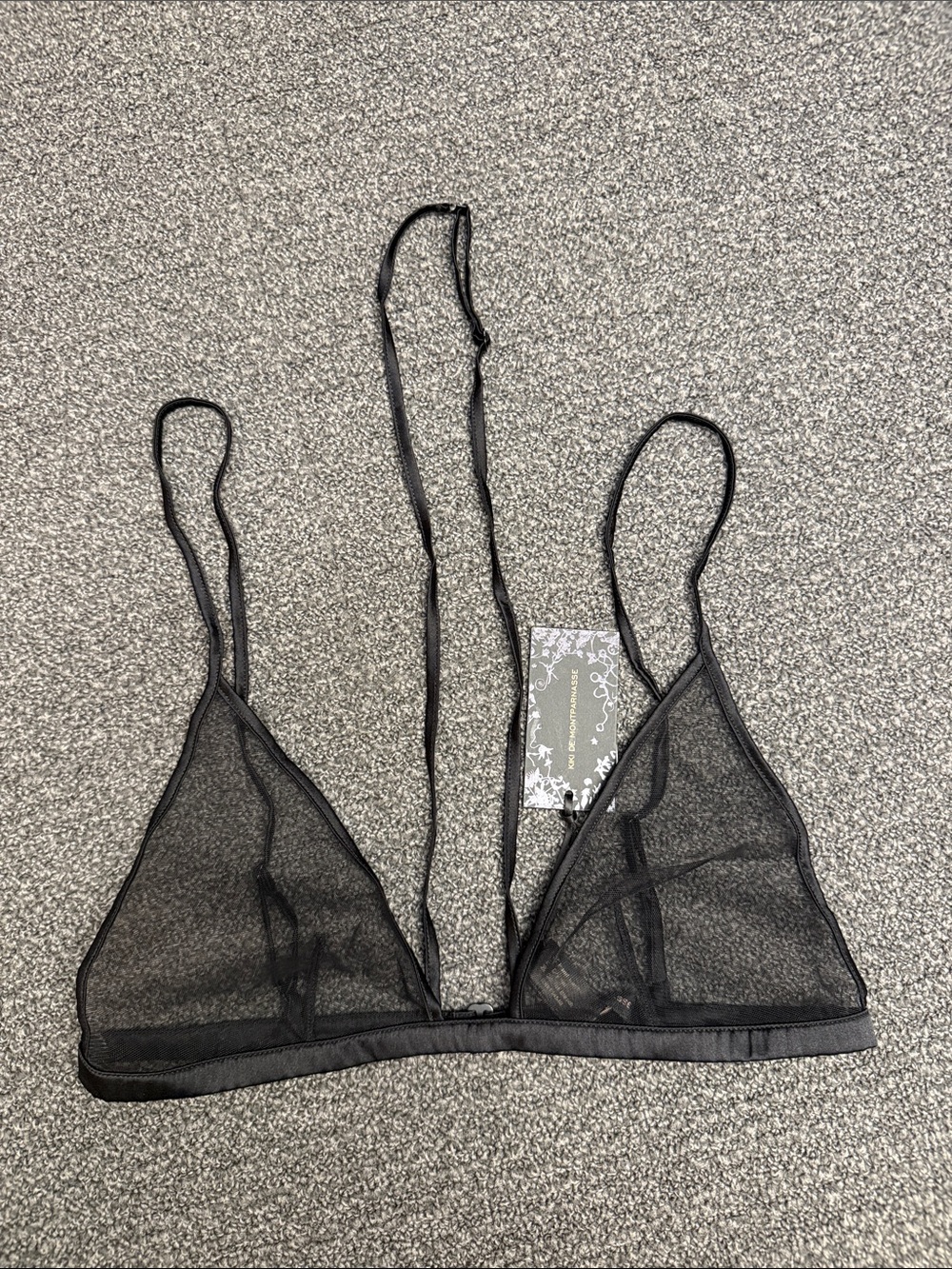 Kiki de Montparnasse Minimaliste Soft Bra in Black